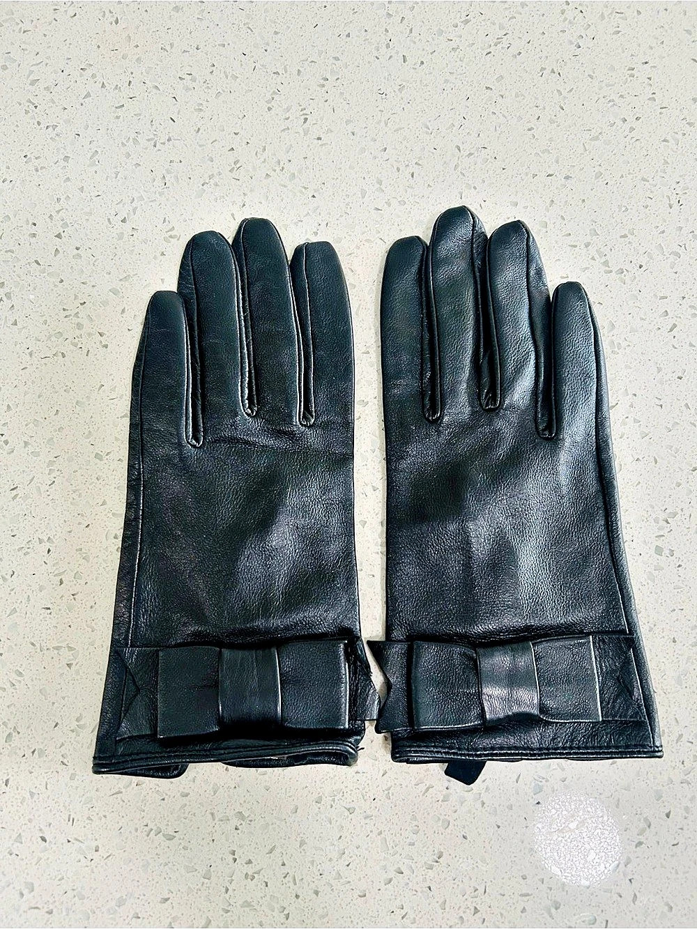 DANIER Leather Gloves in Black